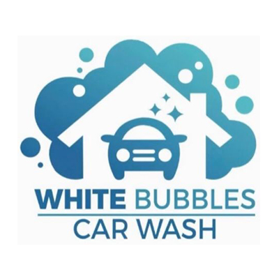 White Bubbles Car Washing
